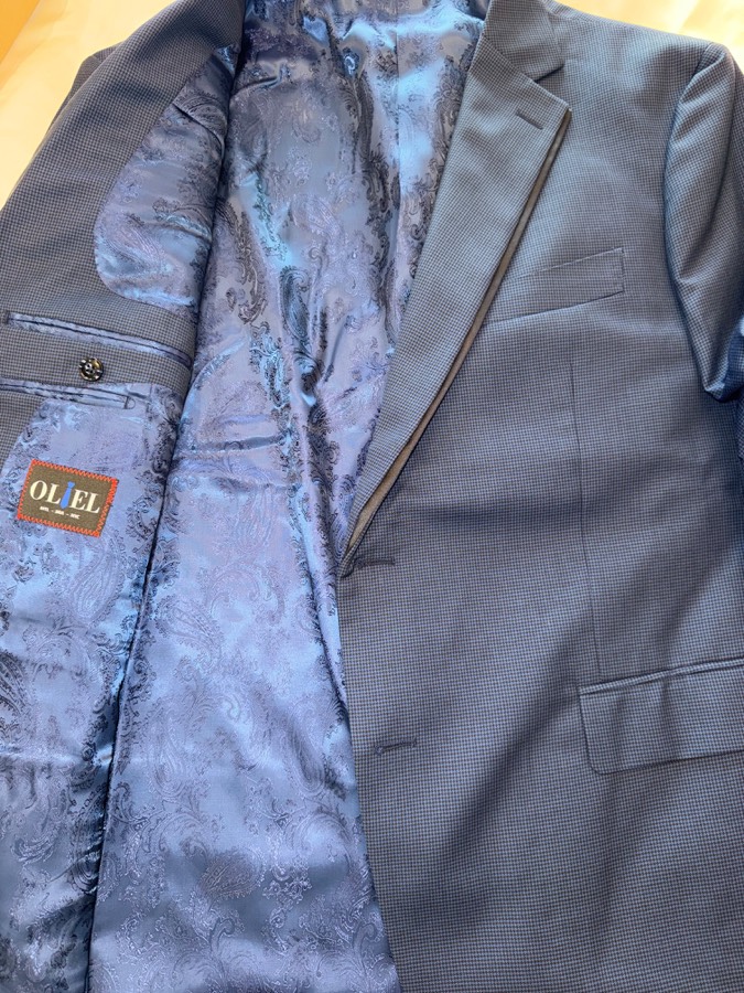 Bespoke paisley jacket lining