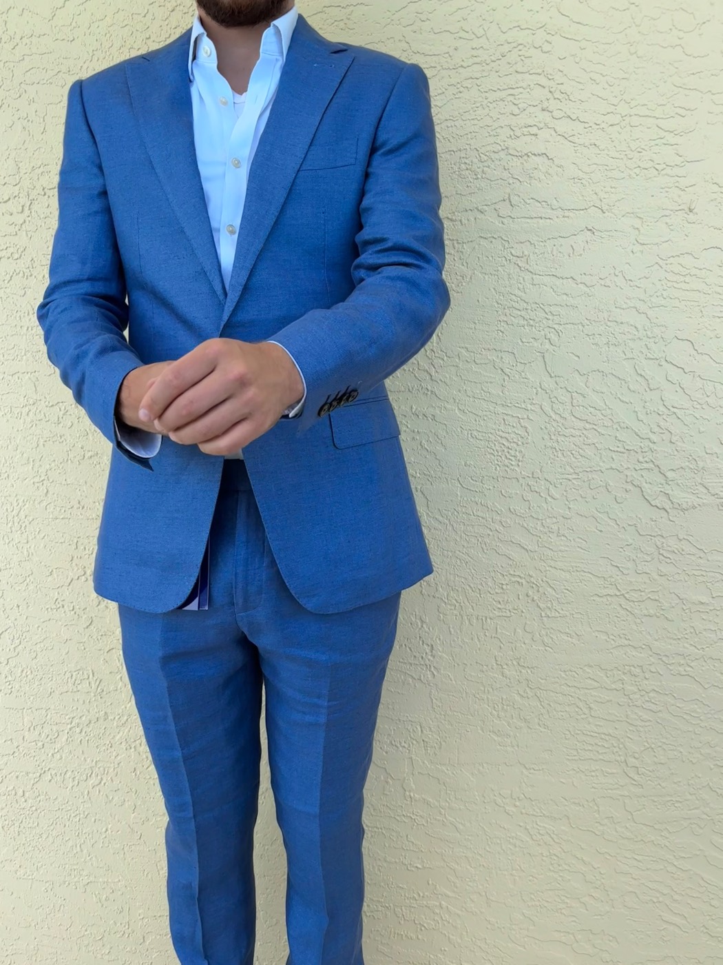 Blue suit portrait